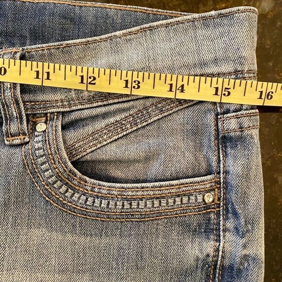 WHBM Noir Sz 4 Slim Leg Embellished Jeans EUC - Picture 11 of 13